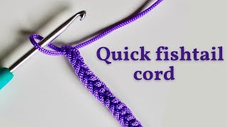Crochet Cord Tutorial Simple Fast Easy.Crochet Thick Cord Tutorial.