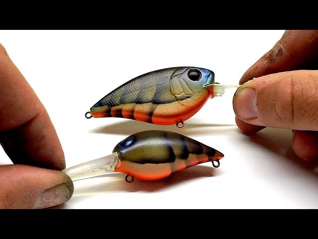 crawdad fishing lure pattern making How To CUSTOM PAINT a Crawfish Pattern Crankbait w/ Airbrush