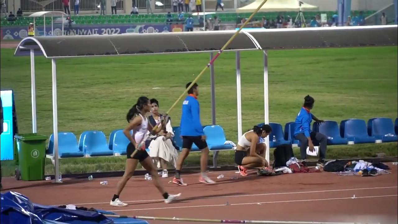 Pole Vault Girls Final - Asian Youth Athletic Cship 2022, Kuwait