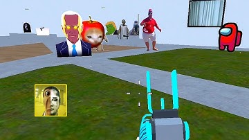 Nextbots Sandbox in Backrooms Shooter Gameplay 301 ,Sandbox Android Games  ios Walkthrough Simulator