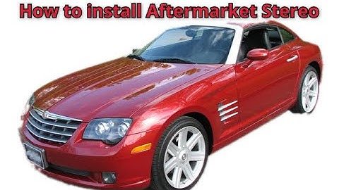 How To Install An Aftermarket Radio In A 2004 Chrysler Crossfire | DIY #crossfire