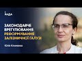 Юлія Клименко щодо законодавчого врегулювання реформування залізничної галузі