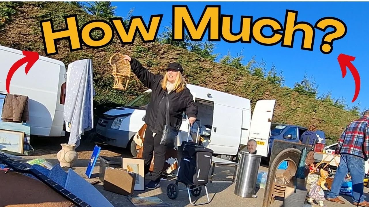 Hitting the Boot Sale for RESELLING Treasures - UK Footage & Haul