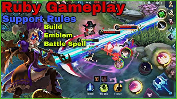 RUBY SPP GAMEPLAY 2020 | Best Build~Emblem set~Battle Spell for TeamFight |Ruby Mobile Legends~LyFun