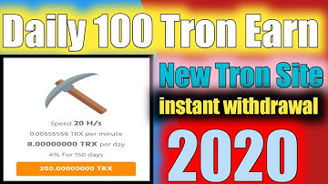 New Tron Website 2020 | Free Cloud Mining Website 2020 | Ahmad Online