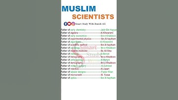 Science Father of different fields General Science #gs #eds #css #pms #ias #sciencemcqs