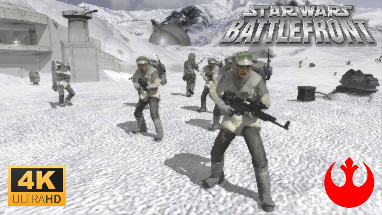 Star Wars Battlefront 2004 Antstafer's Enhanced Gameplay & Graphics mod -Hoth 128v128 - Rebels side