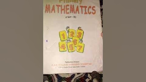 D.A.V Nahan class 2nd maths primary mathematics (page no 111)