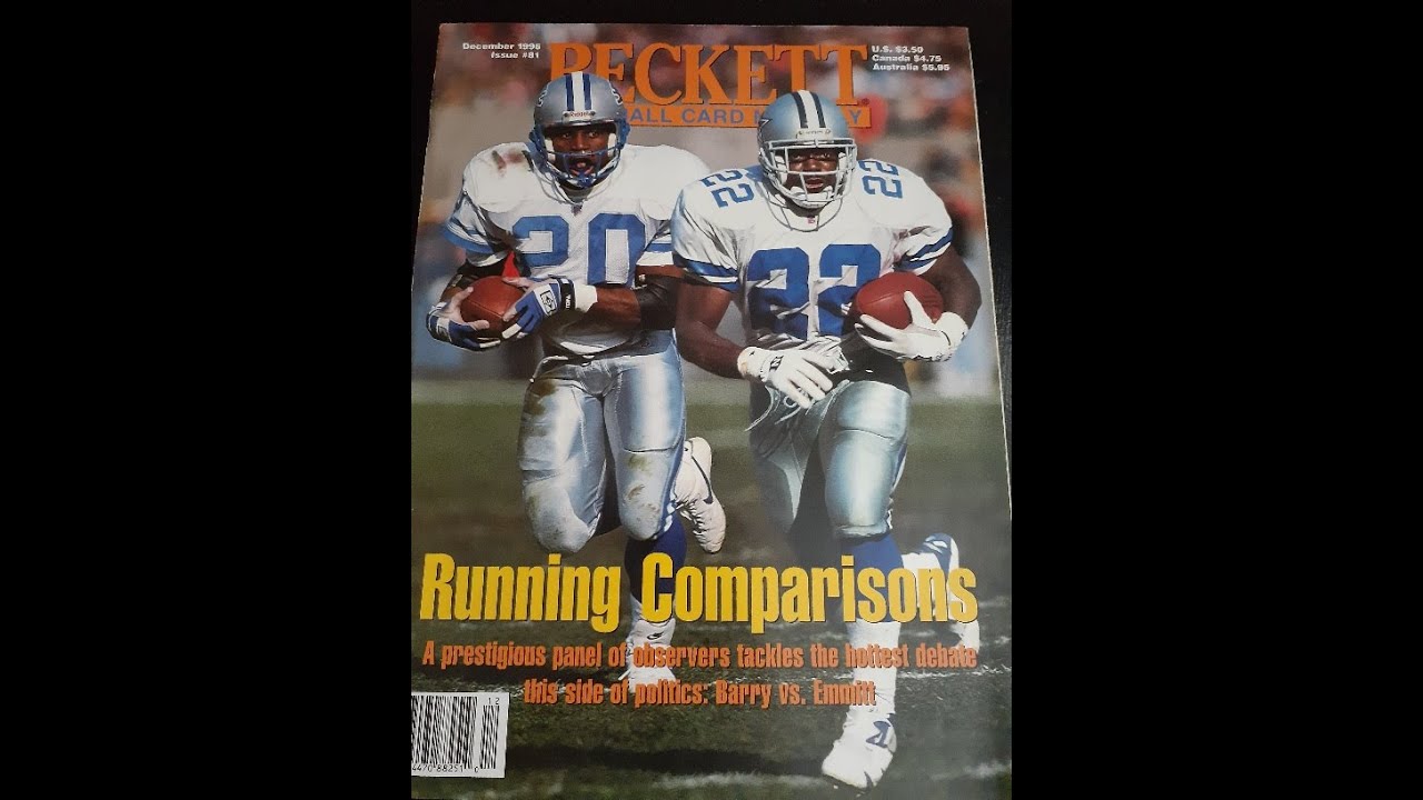 Barry Sanders And Emmitt Smith Beckett From 1996