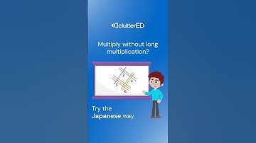 Who said multiplication has to be boring? 🔢Here’s the Japanese “line method”