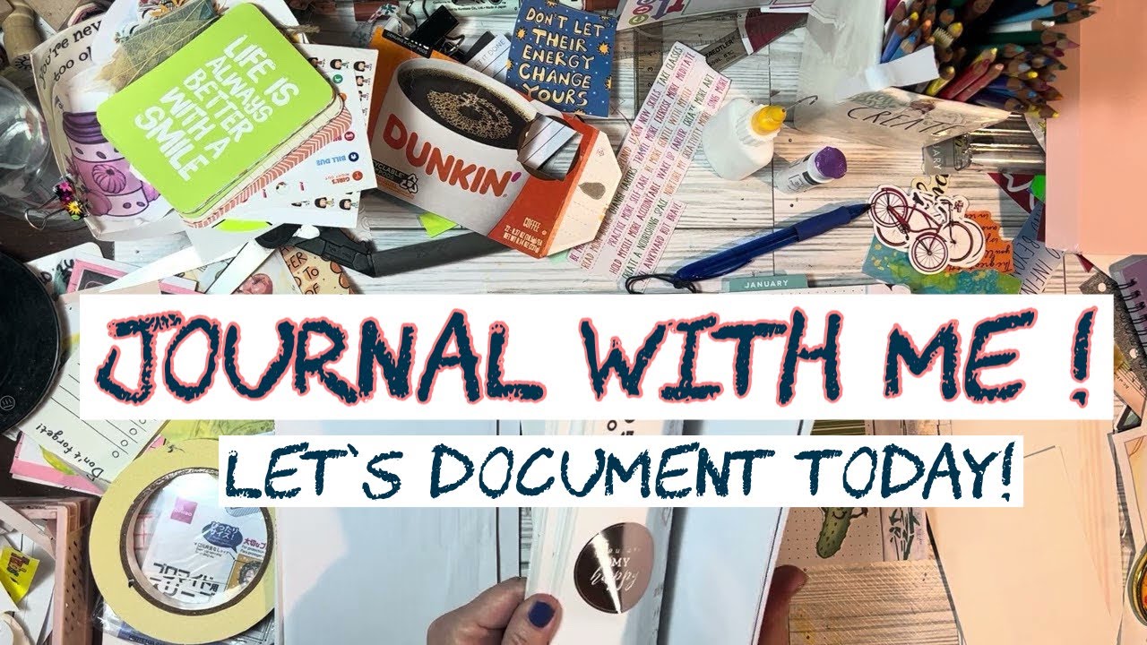 Let’s document today! In my creative daily journal ! Let’s use colored pencils! 