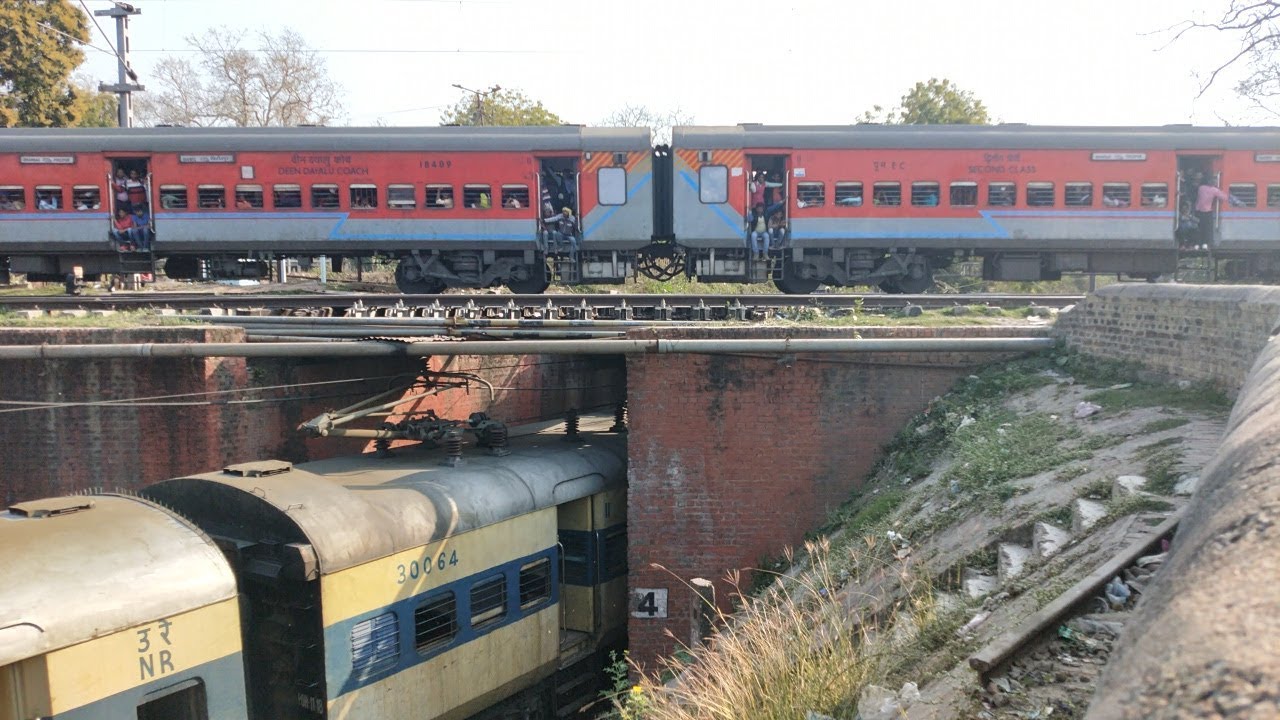 TRAIN OVER TRAIN : Railfanning in LUCKNOW feat. RAJDHANI || LTT AC SF and more...