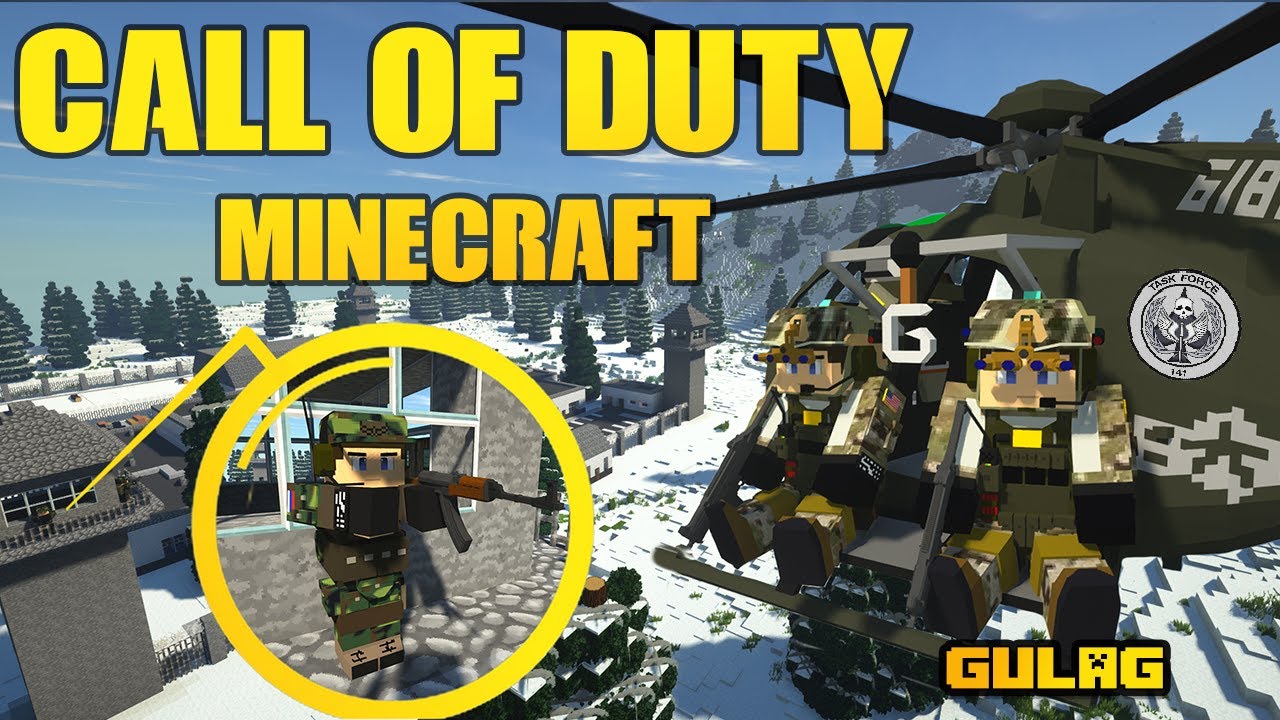 CALL OF DUTY MINECRAFT - EXTRACTION FROM ARCTIC PRISON - YouTube