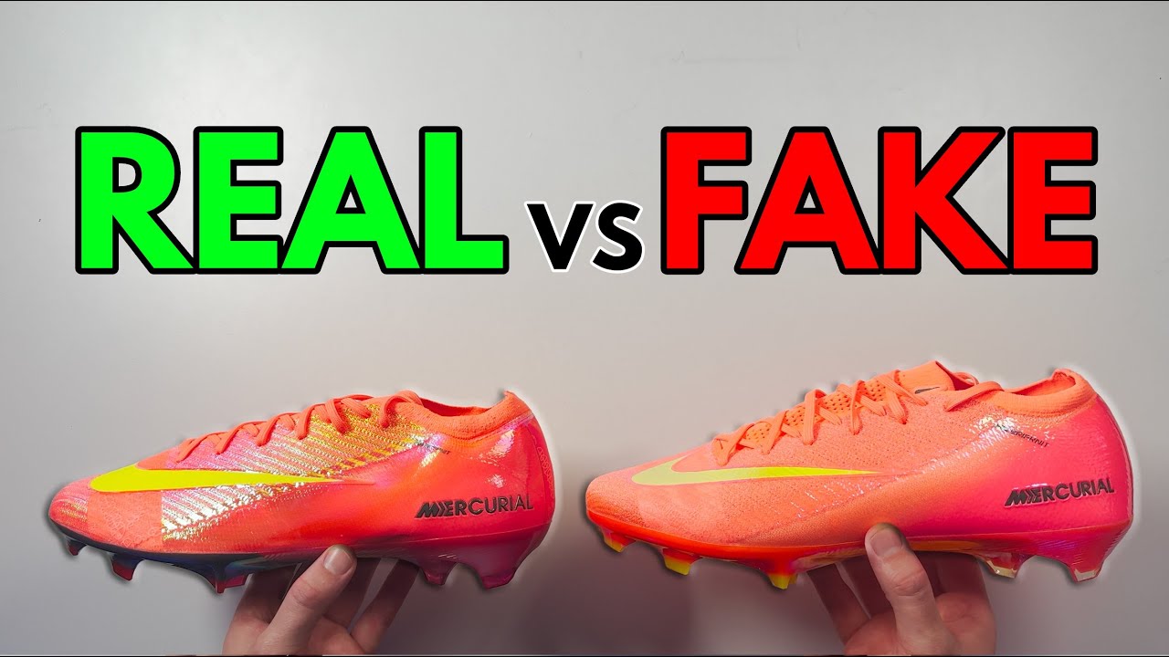 REAL VS FAKE! NIKE MERCURIAL VAPOR 16 COSMIC SPEED RED FOOTBALL