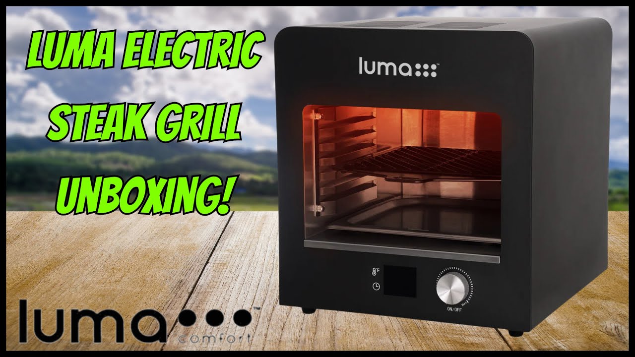 Luma Electric Steak Grill Unboxing and Burn In!  (SKU: LSGE80BK00)