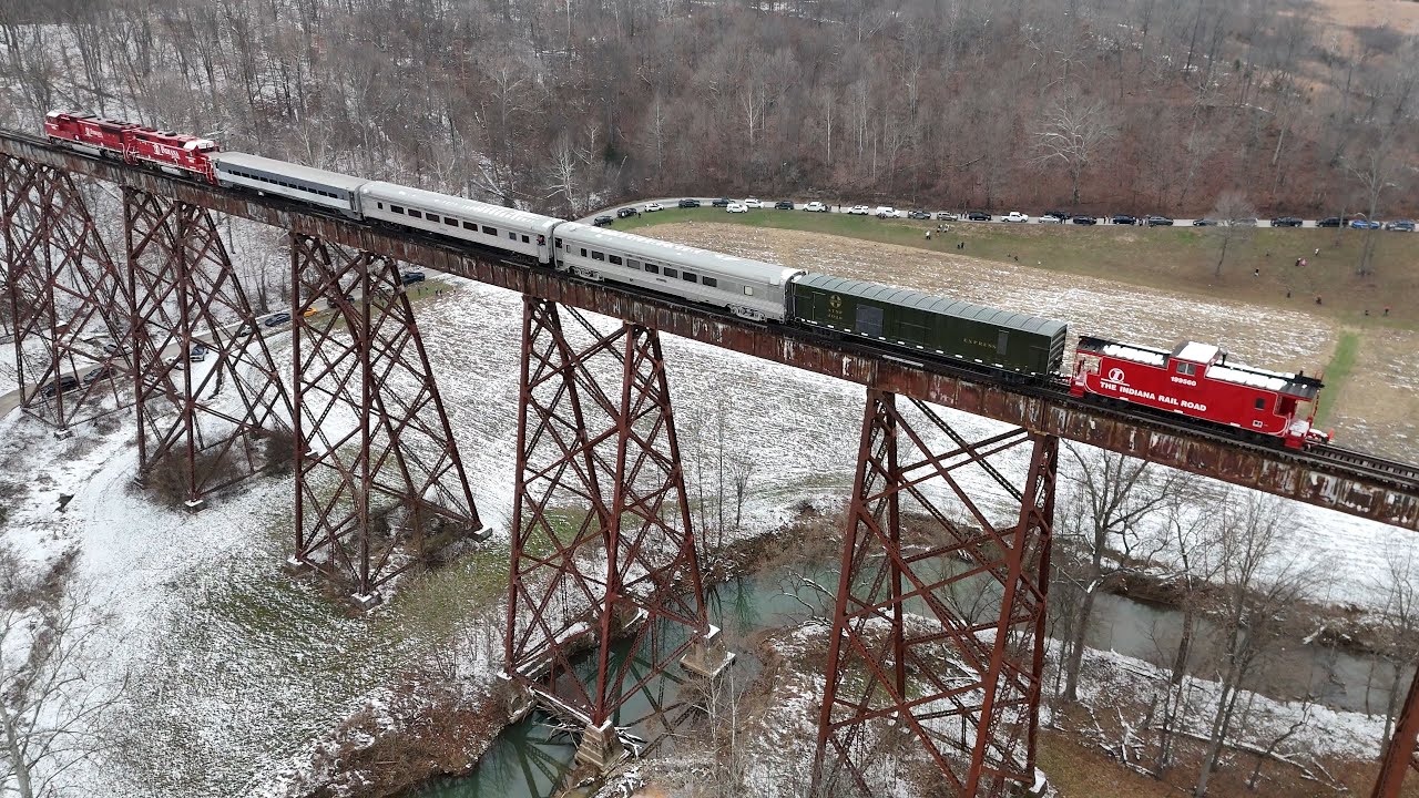 Indiana Railroad Santa Train, Tulip Trestle