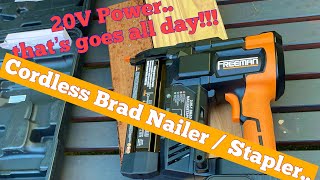 Freeman 20V Cordless Brad Nailer / Stapler performance Review