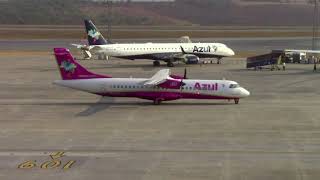ATR 72-600 da Azul, decolando e pousando em Confins