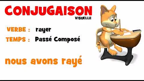FRENCH VERB = rayer = Pass Compos