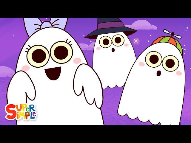 Six Little Ghosts | Halloween Song for Kids | Super Simple Songs