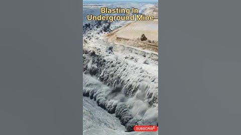 Blasting In Underground Mine | #mineblast #mining #shorts #trending #viral