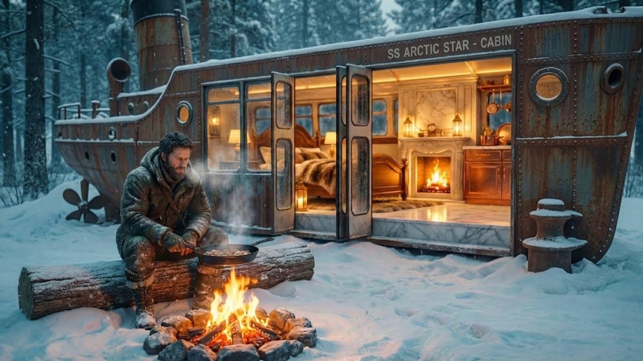I Turned an Abandoned Frozen Shipwreck Into a Luxury House