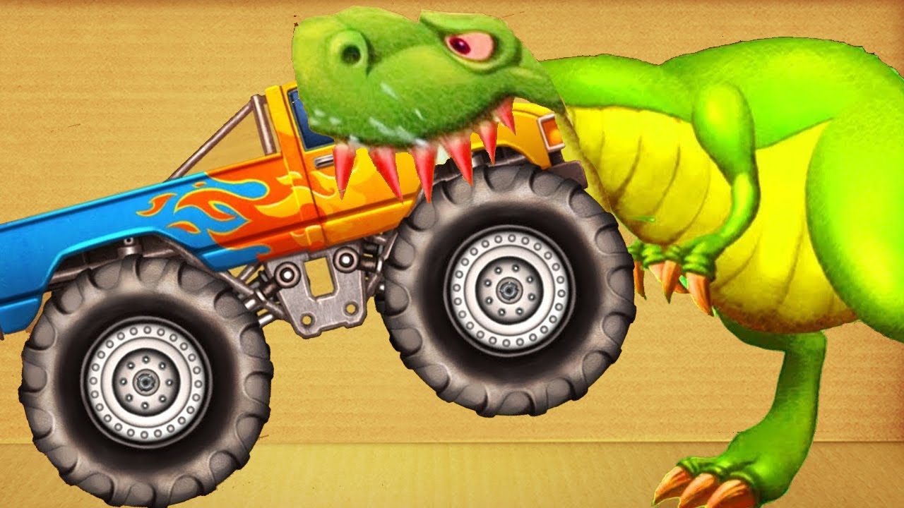 Dinosaur vs Monster Truck Kick The Buddy 2021 YouTube
