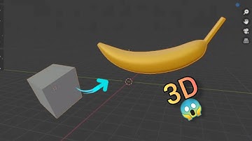 3D blender tutorial | How to make Banana in blender #3d #blender3d