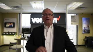 Inside Cellular Sale's mock Verizon retail store