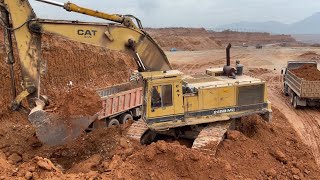 Caterpillar 245 Excavator  Loading Trucks With My Friend Pantelis