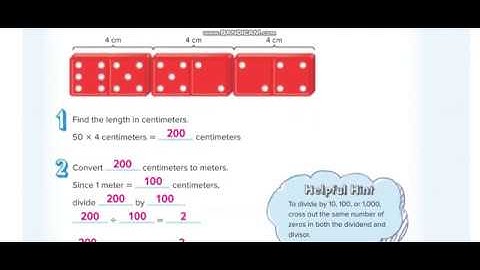 Grade 5 Chapter 11 Lessson 10 Convert Metric Units of Length