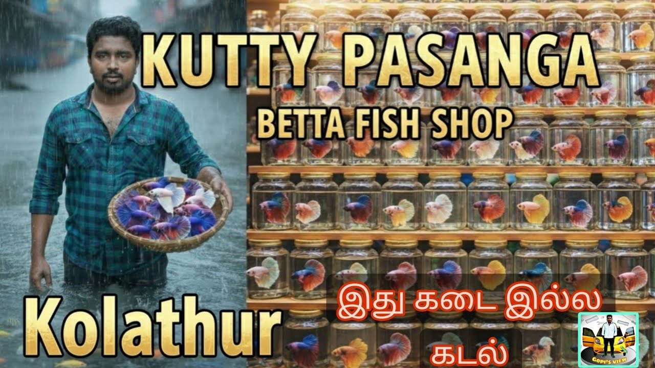 Kutty pasanga kadal | kolathur fish market | betta fish kadal | கொளத்தூர் வண்ண மீன்கள் கடை இல்ல கடல்