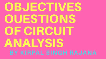 Multiple Choice Questions OF Circuit Analysis Explanation in Hindi (PART 1)\ MCQs of Circuit Theiory