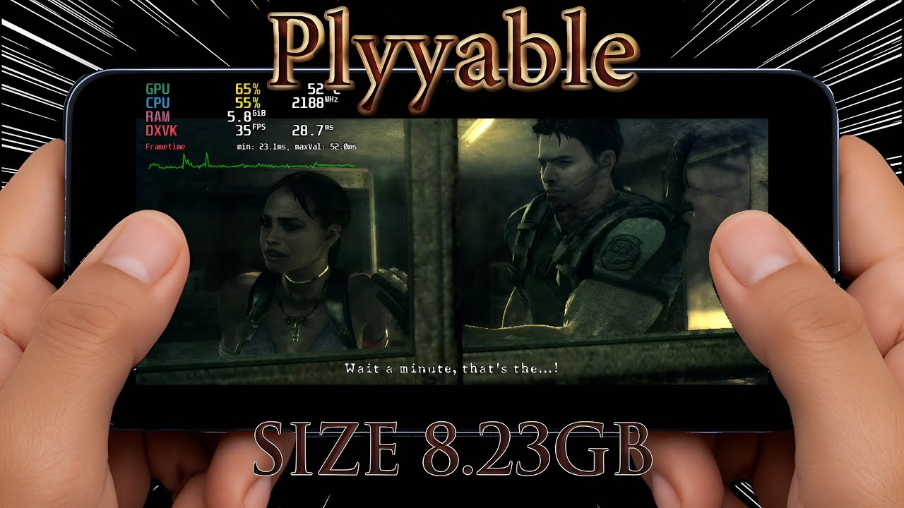 Resident Evil 5 Gold Edition On Mobile - Gameplay Test + Tutorial on GameHub 5.3.5 ไทย