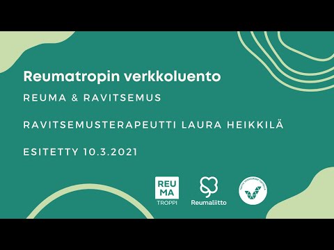 Reumatropin verkkoluento: Reuma & ravitsemus