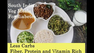 South Indian Veg Meals for Diabetes | Everyday Meal Plan 3