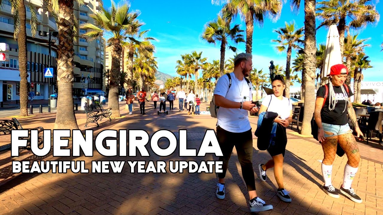 Fuengirola Spain Beautiful Town New Year Update January 2022 Costa del Sol | Málaga [4K]