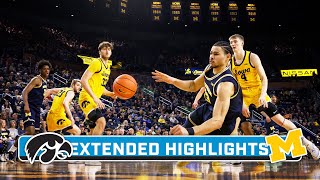 Iowa at Michigan | Extended Highlights | Big Ten Men's Basketball | Jan. 27, 2024