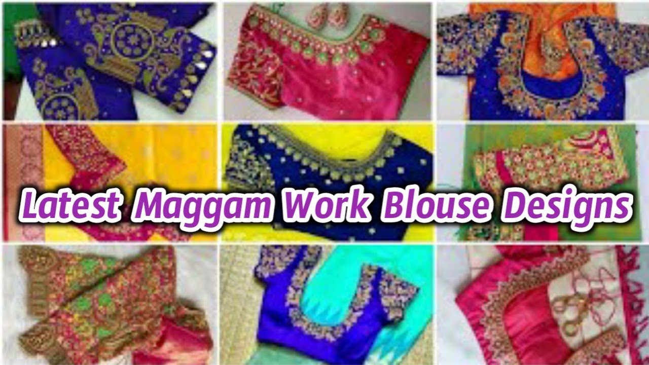 100+Latest Maggam work blouse designs|simple maggam work designs ...