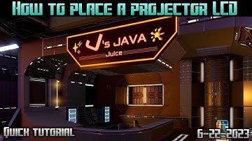 Empyrion Galactic Survival - How to place a projector LCD