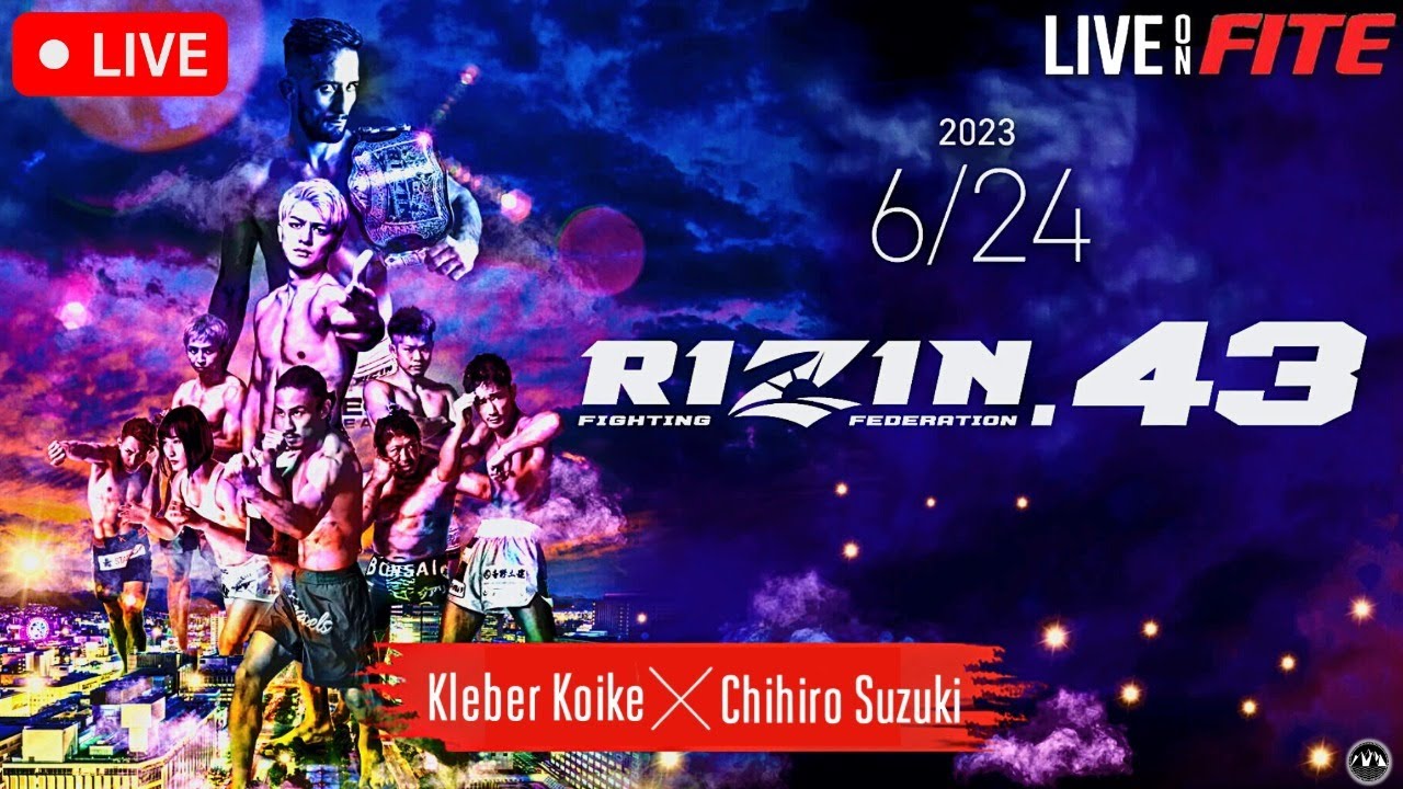 RIZIN.43 LIVE STREAM MMA and KICKBOXING FIGHT COMPANION RIZIN Fighting Federation Watch Along