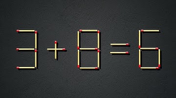 Move only 1 stick to make equation correct | Matchstick Puzzle