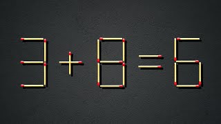 Move only 1 stick to make equation correct | Matchstick Puzzle