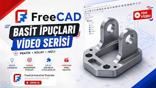 FreeCad Tips; silindirik yüzeye sürekli oluk açma