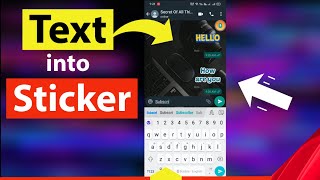 How to Convert Text into Sticker in WhatsApp (2021 Latest) | Make Your Own WhatsApp Text Stickers screenshot 5