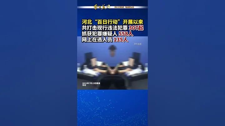 河北公安7月13日發布消息表示，自夏季治安打擊整治「百日行動」開展以來，全省公安機關共打擊現行違法犯罪307起，抓獲犯罪嫌疑人558人、網上在逃人員135人。 - 天天要聞