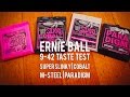 Ernie Ball: Slinky, Cobalt, M-Steel, Paradigm: A 9-42 Taste Test!