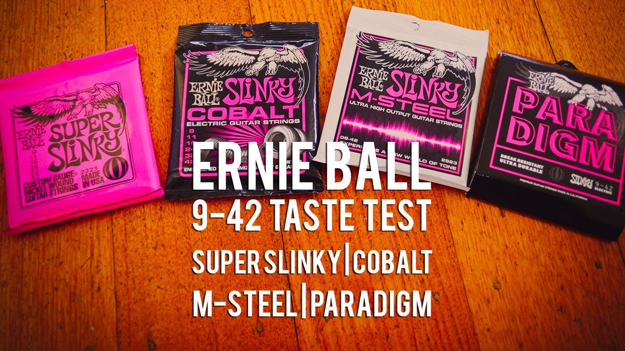 Ernie Ball: Slinky, Cobalt, M-Steel, Paradigm: A 9-42 Taste Test!