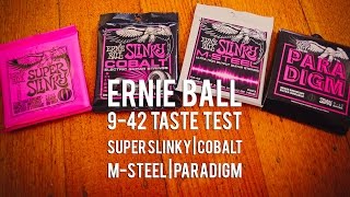 Ernie Ball: Slinky, Cobalt, M-Steel, Paradigm: A 9-42 Taste Test!