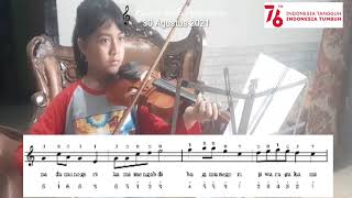 Bagimu Negeri cover Biola